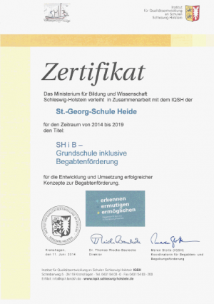 SHiB Zertifikat der St.-Georg-Schule